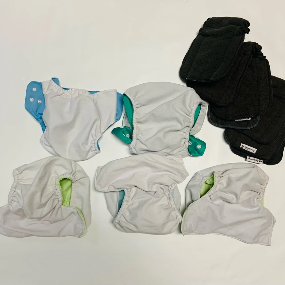 5 Alva baby diaper covers with inserts